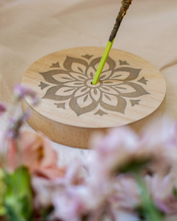 PORTA SAHUMERIO CIRCULAR MANDALA