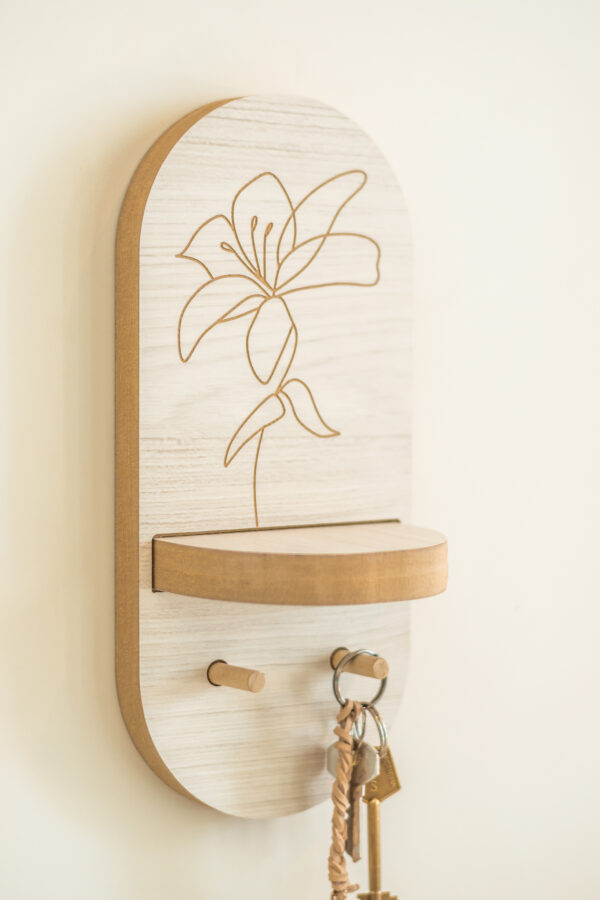 PORTALLAVE OVAL FLOR -ECO-