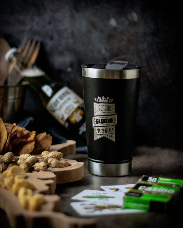 VASO DE ACERO TÉRMICO -CORONADOS-