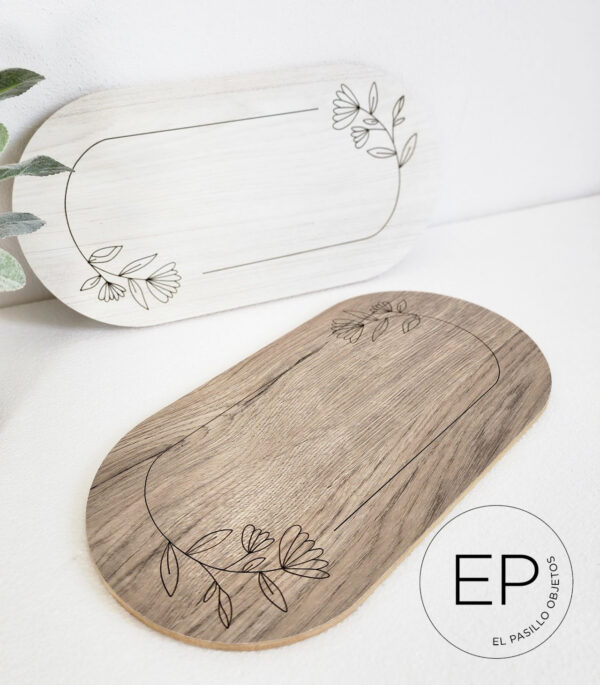 BANDEJA MARGA -FLOR OVAL PASILLO-