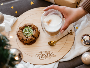 BANDEJA CIRCULAR -FELICES FIESTAS-