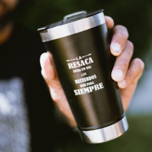 VASO DE ACERO TÉRMICO 473 ML -RESACA-