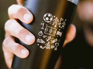 VASO DE ACERO TÉRMICO 473 ML -FUTBOL-