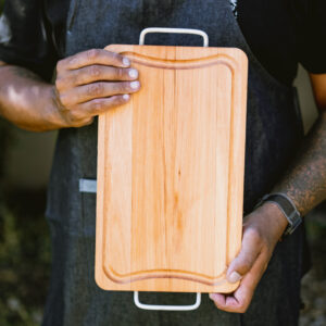 TABLA DE EUCA CON ASAS DE ALUMINIO