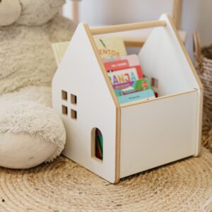 Librero Casita – Libros, Juego y Decoración en un Solo Lugar