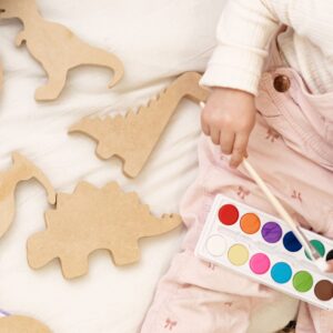 Combo Animales DINOSAURIOS de MDF para Jugar y Pintar – Juego Infantil con Bolsa -